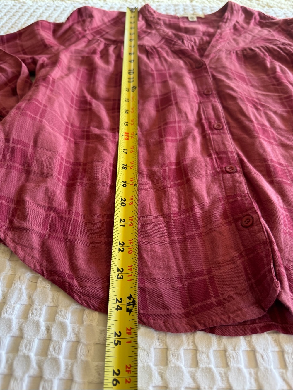 Anthropolgie Cloth & Stone Women’s Plaid Button Long Sleeve‎ Blouse Size Medium - Picture 5 of 8